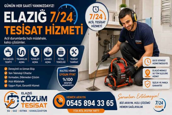 Elazığ Tesisat Ustası
