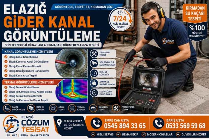 Elazığ Gider Kanal Görüntüleme