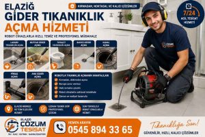 Elazığ-Gider-Tıkanıklık-Açma