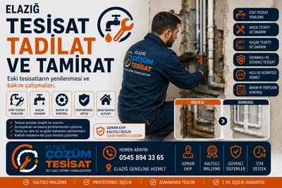 Elazığ Tesisat Tadilat ve Tamirat